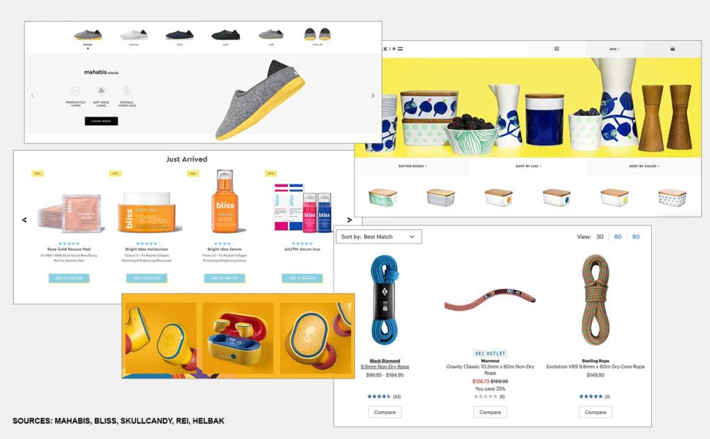 mood board for ecommerce